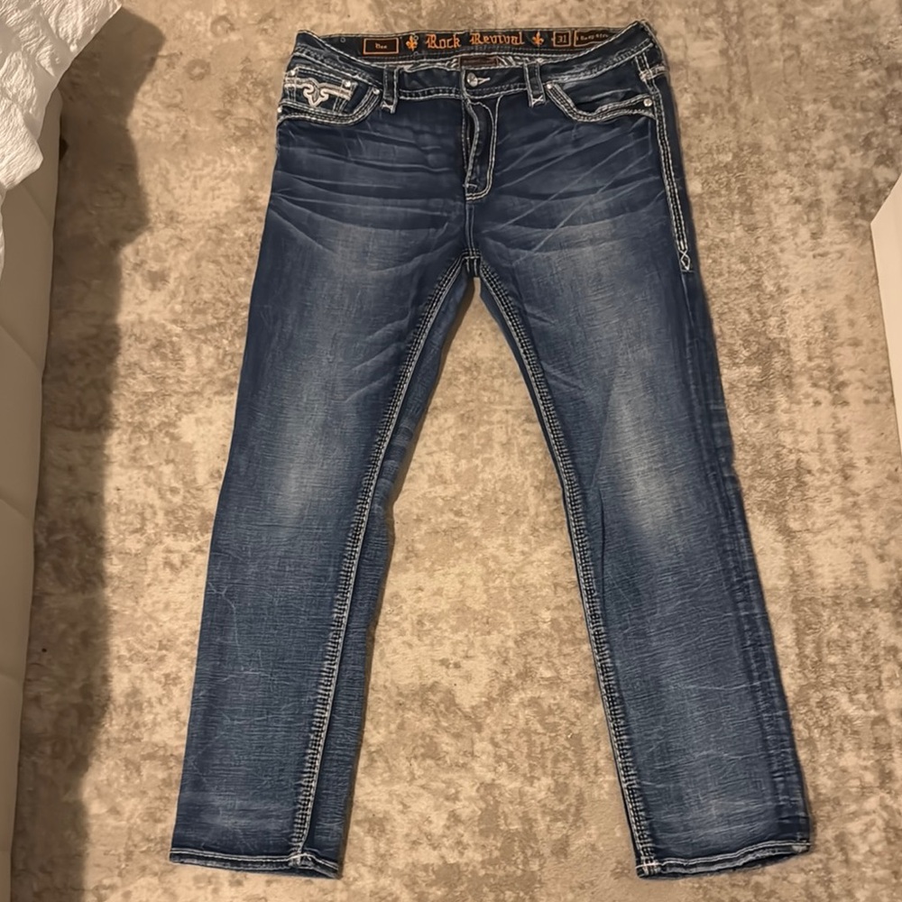 Rock Revival Blue Jeans